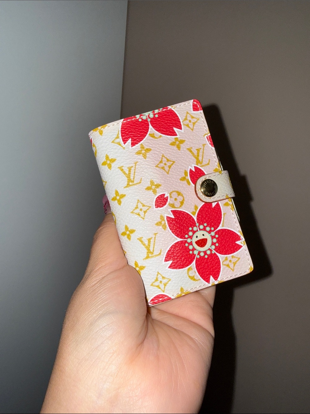 Louis Vuitton cherry blossom mini agenda cover